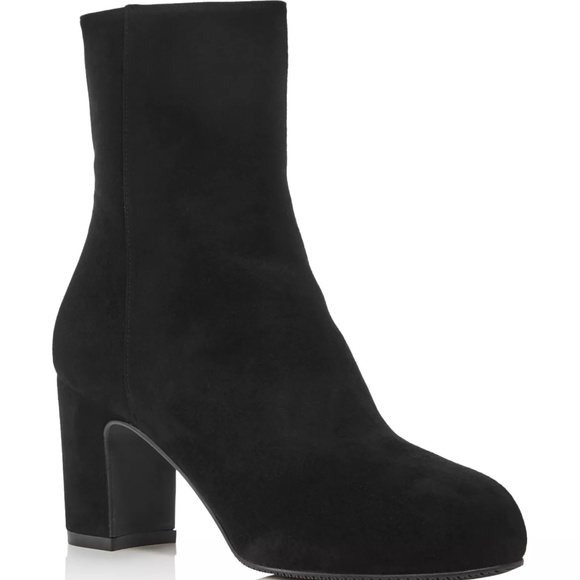 ✨NWT✨ STUART WEITZMAN Gianella Block Heel Booties Boots in Black Sz 9M, EU 39.5 - Picture 2 of 7
